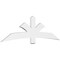 Ekena Millwork Davenport Architectural Grade PVC Gable Bracket, 84"W x 24 1/2"H x 2"D x 6"F, 7/12 Pitch GBP084X25X0206DAV00 - alternate 1